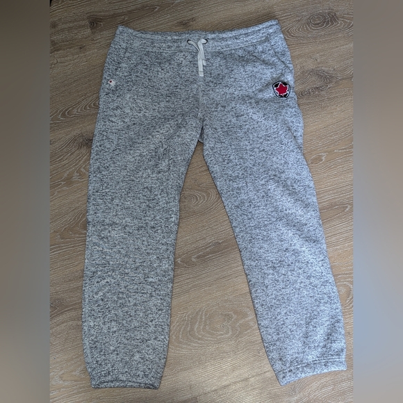Canadiana Pants - Canadiana Heather‎ Gray Fleece Jogger Pants Women's XL
